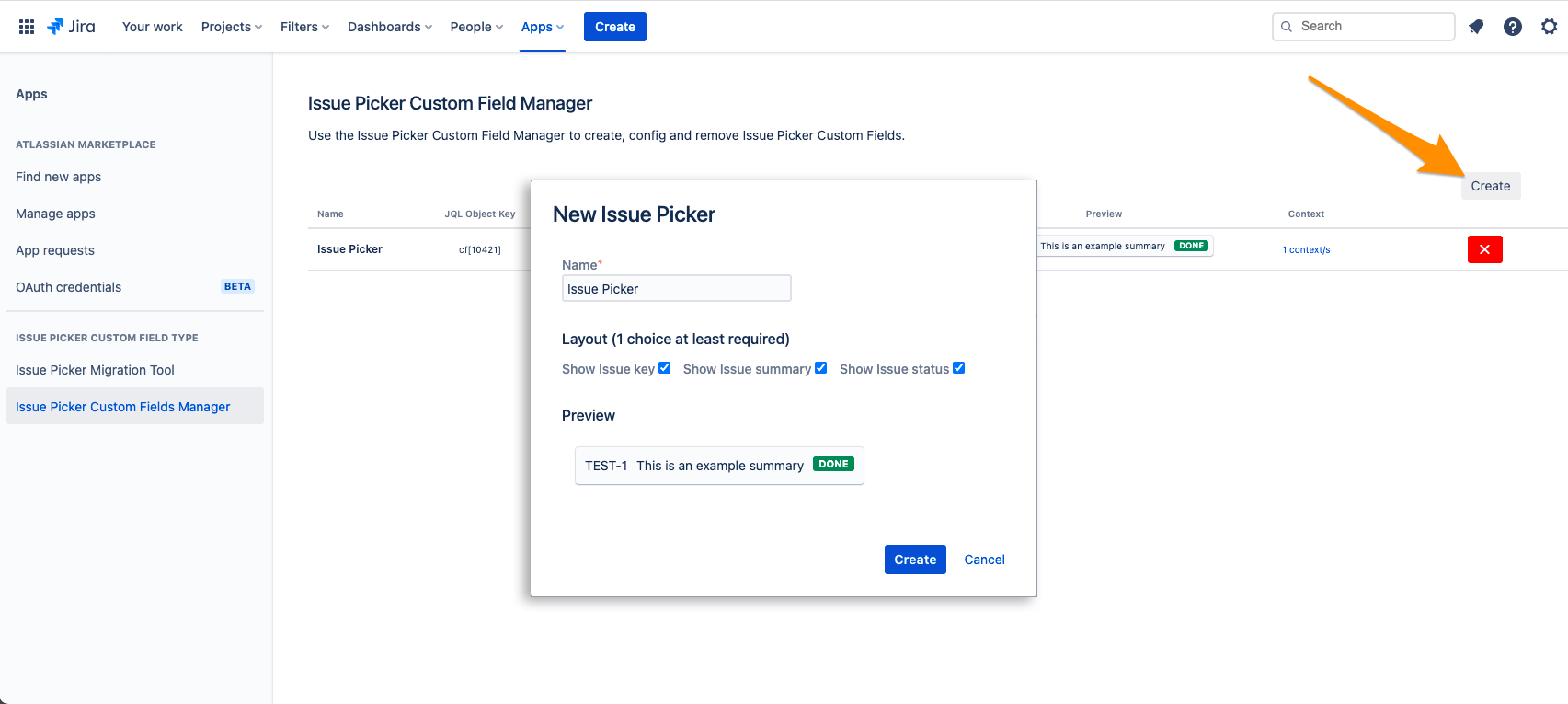 Issue Picker Custom Field Type - Como crear un campo personalizado en Jira Cloud