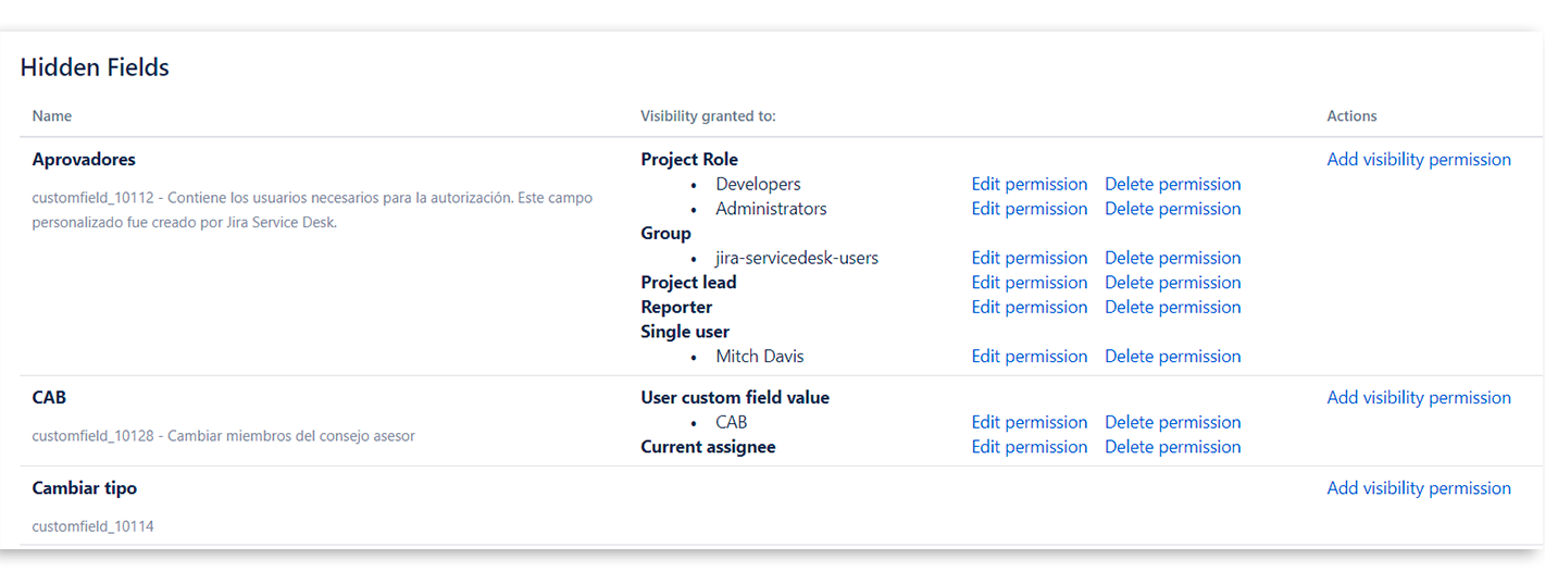 Detalles Atlassian App Marketplace - Hidden Fields for Jira