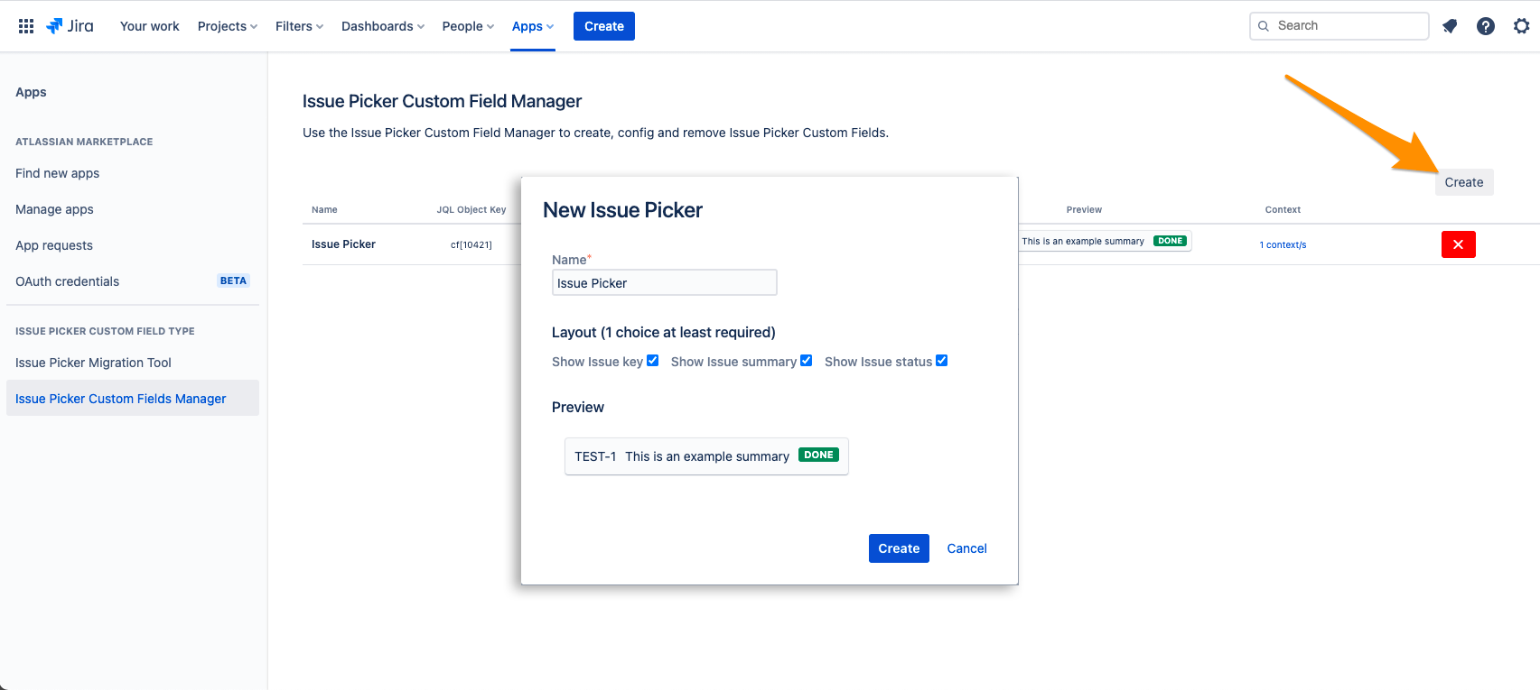 Issue Picker Custom Field Type - How create a new custom field type in Jira