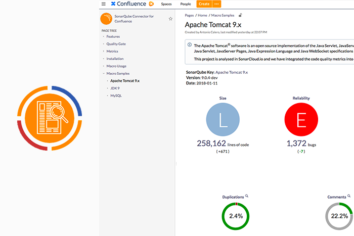 SonarQube Connector for Confluence