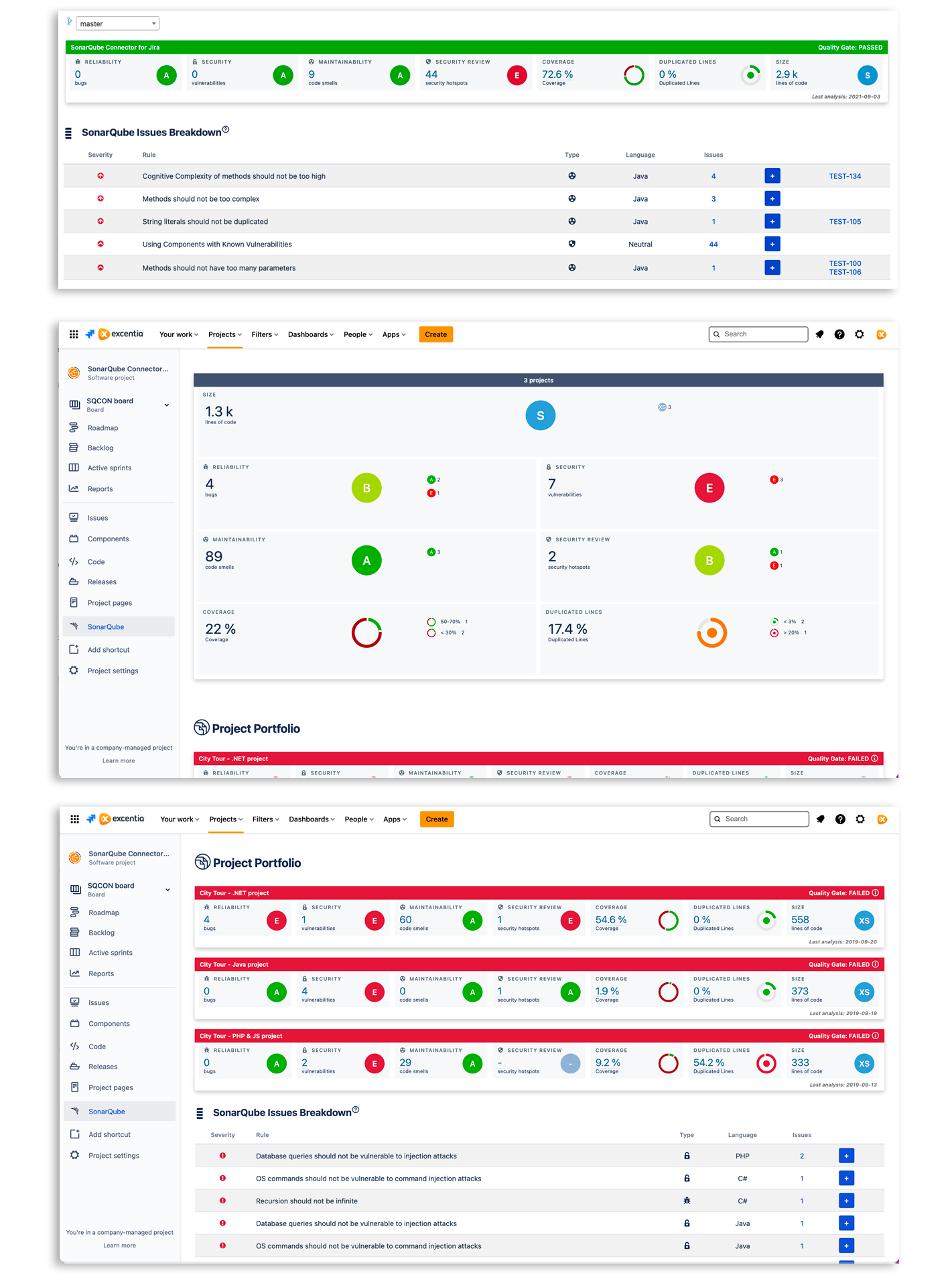 Detalles Atlassian App Marketplace - SonarCloud / SonarQube Connector for Jira