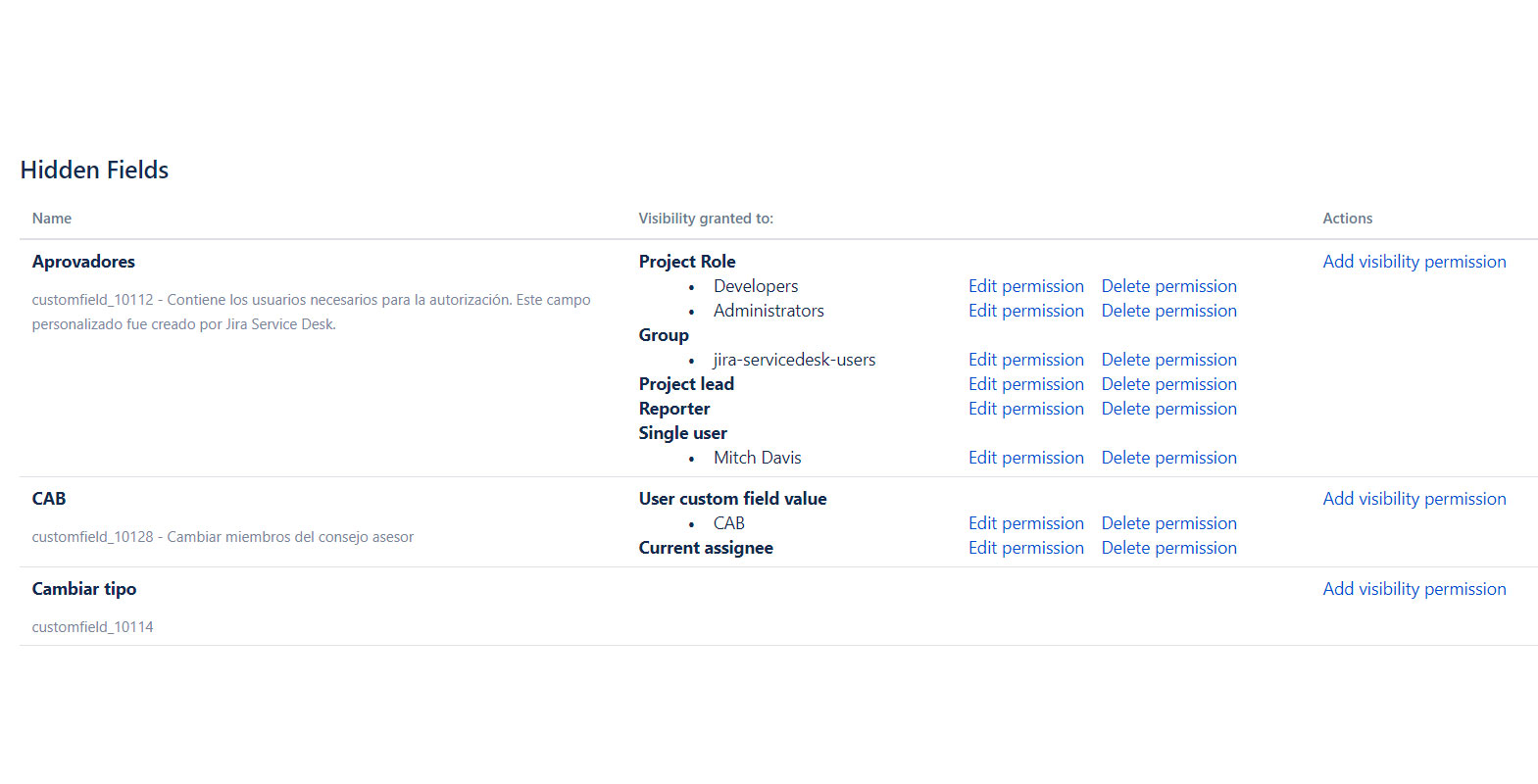 Hidden Fields for Jira