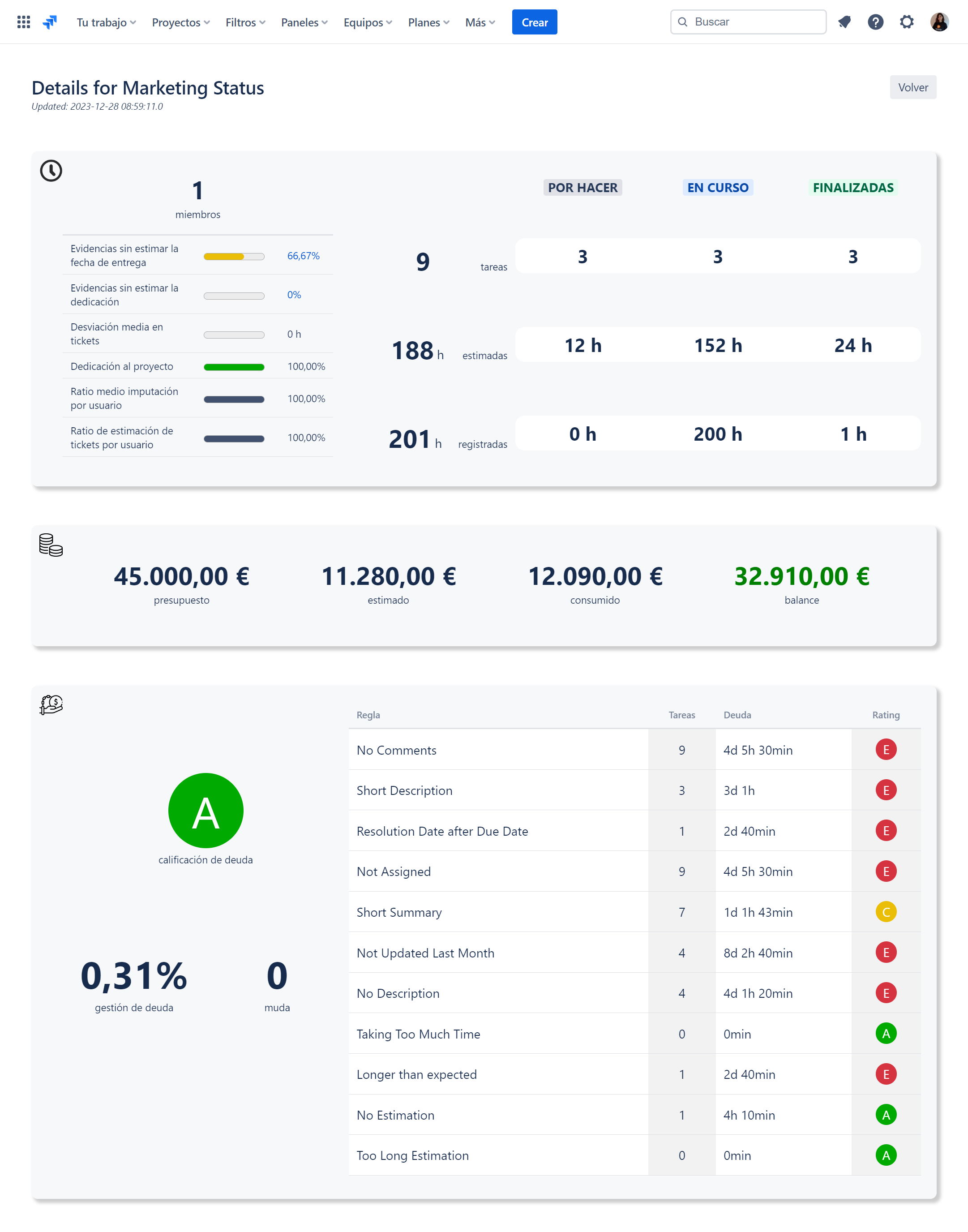 Detalles Atlassian App Marketplace - PMO