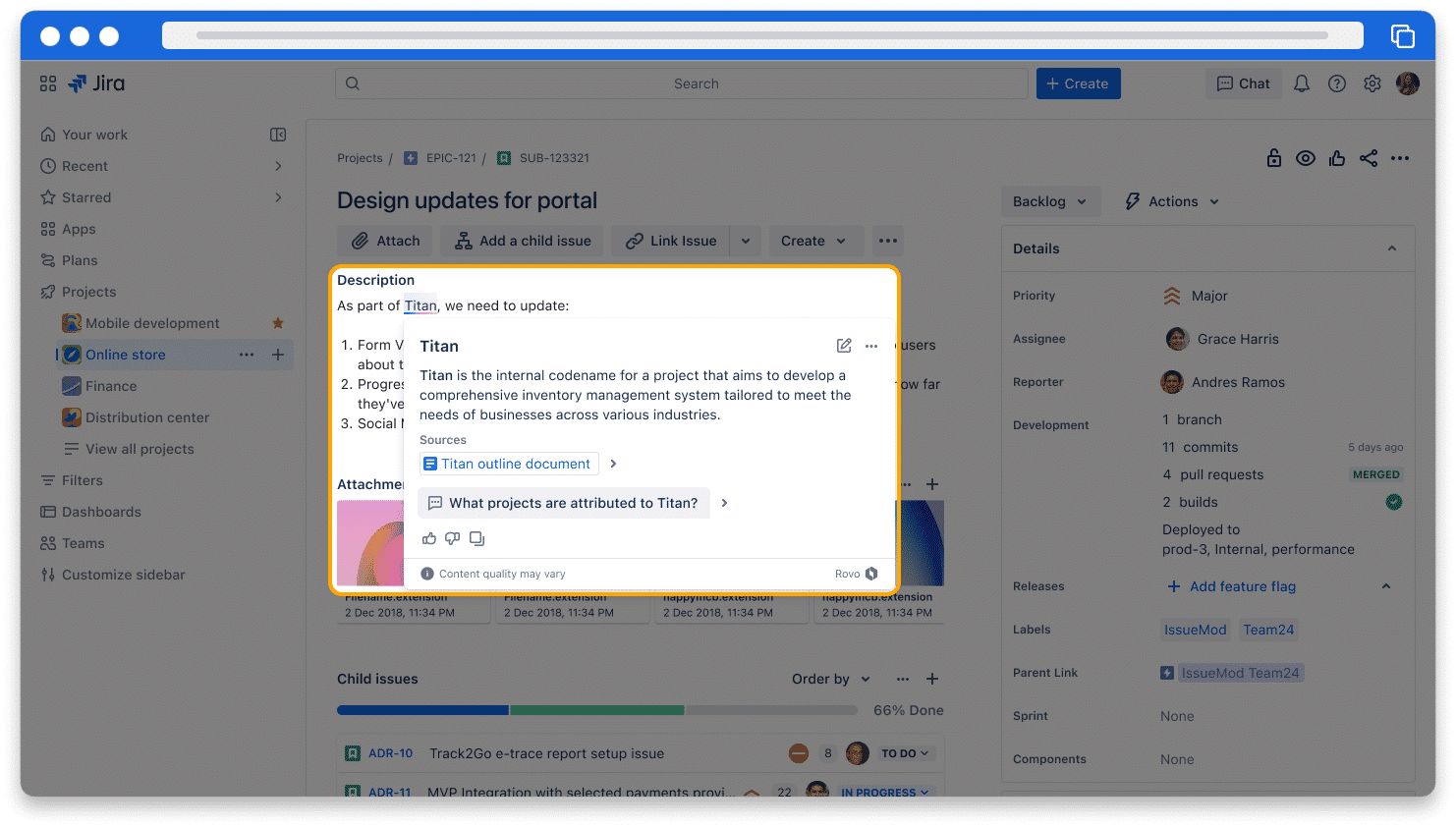 Vista de lista en Jira