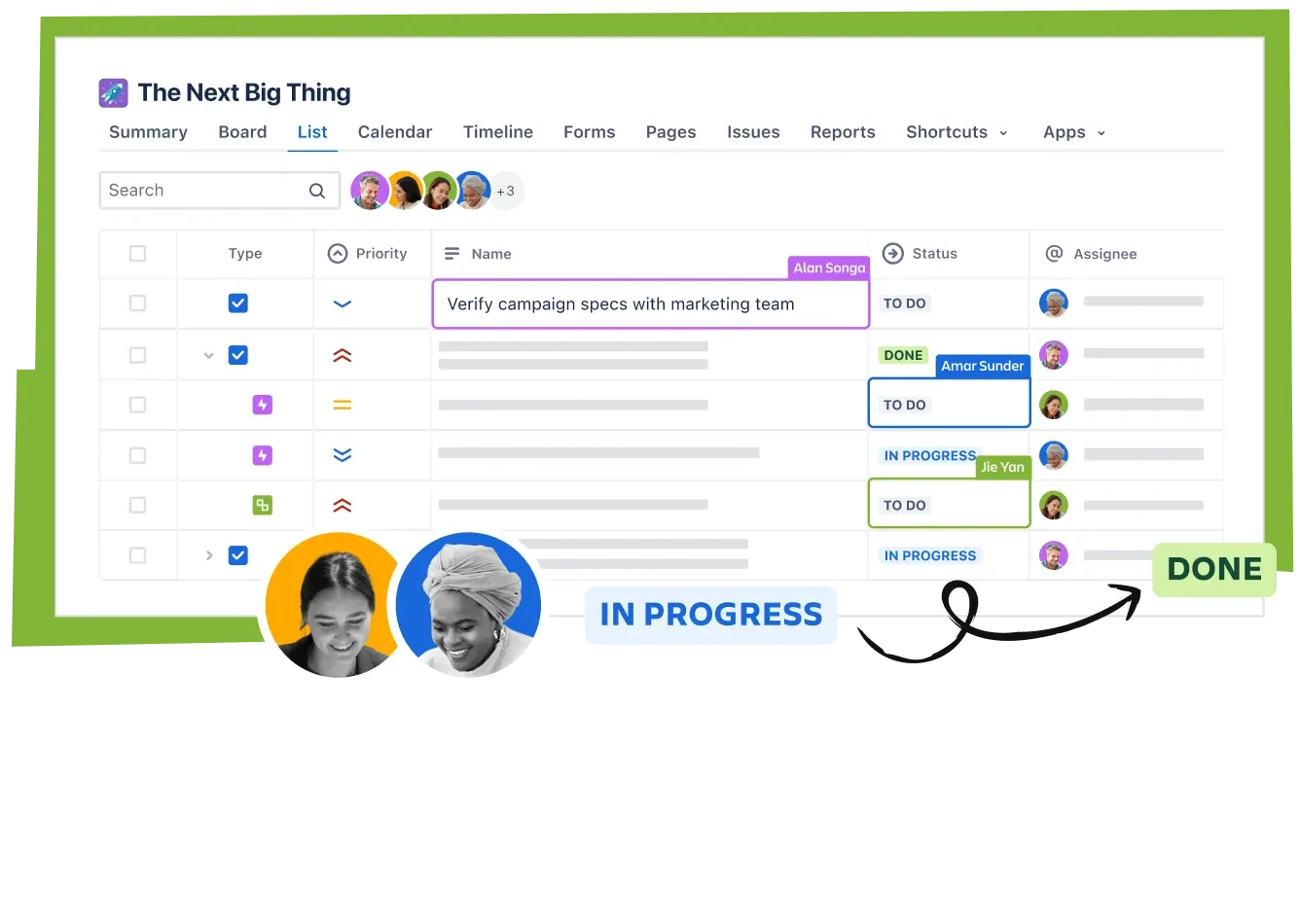 Board de Jira para gestionar tareas