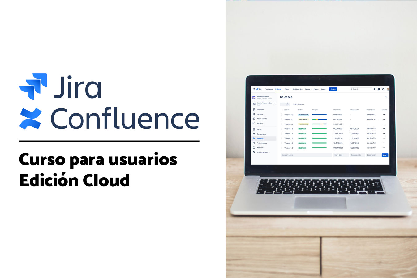 Curso de Jira y Confluence Cloud para usuarios para empresas y profesionales