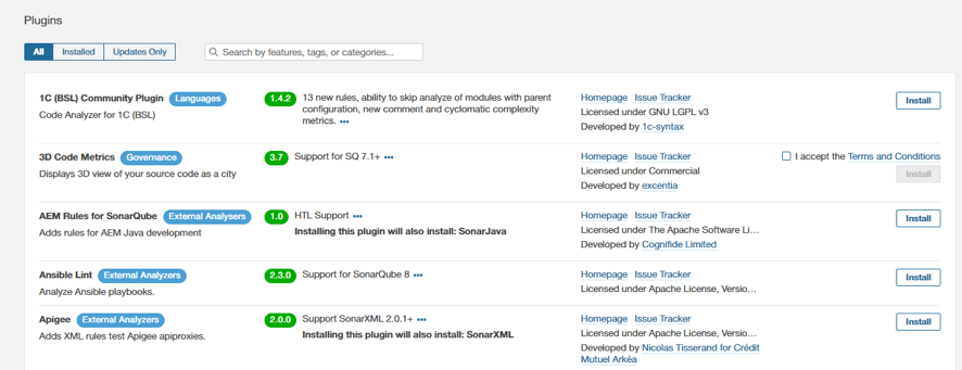 SonarQube Marketplace!