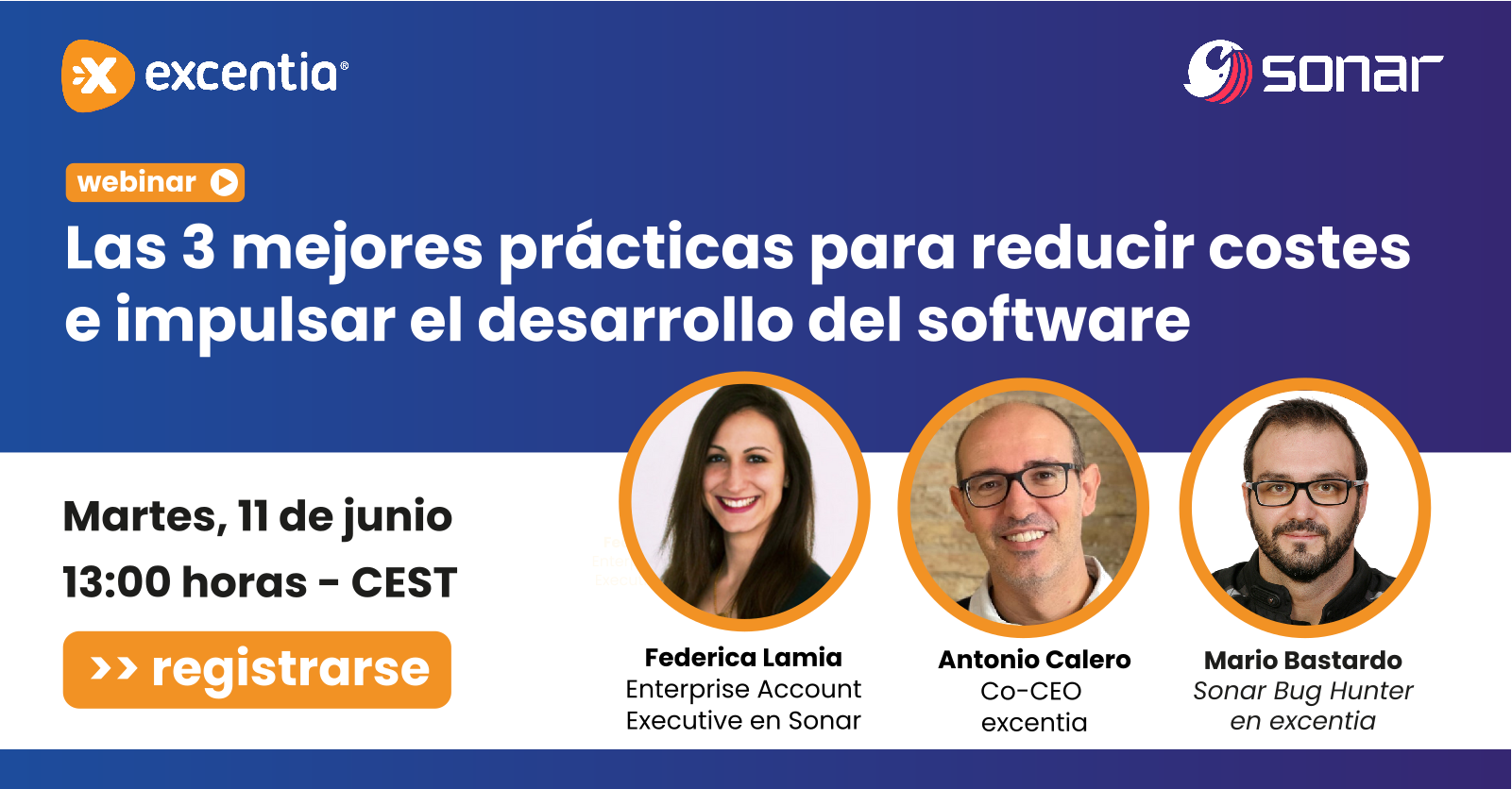 Webinar Sonar y excentia