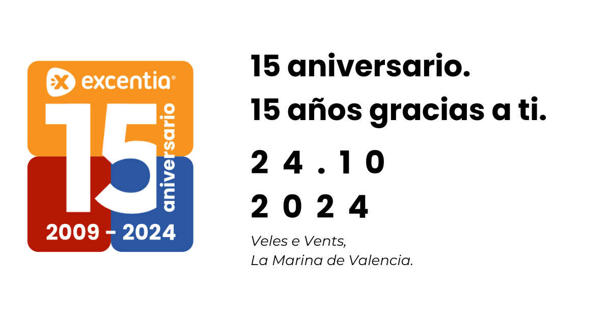 Celebra con nosotros el 15 anviersario de excentia