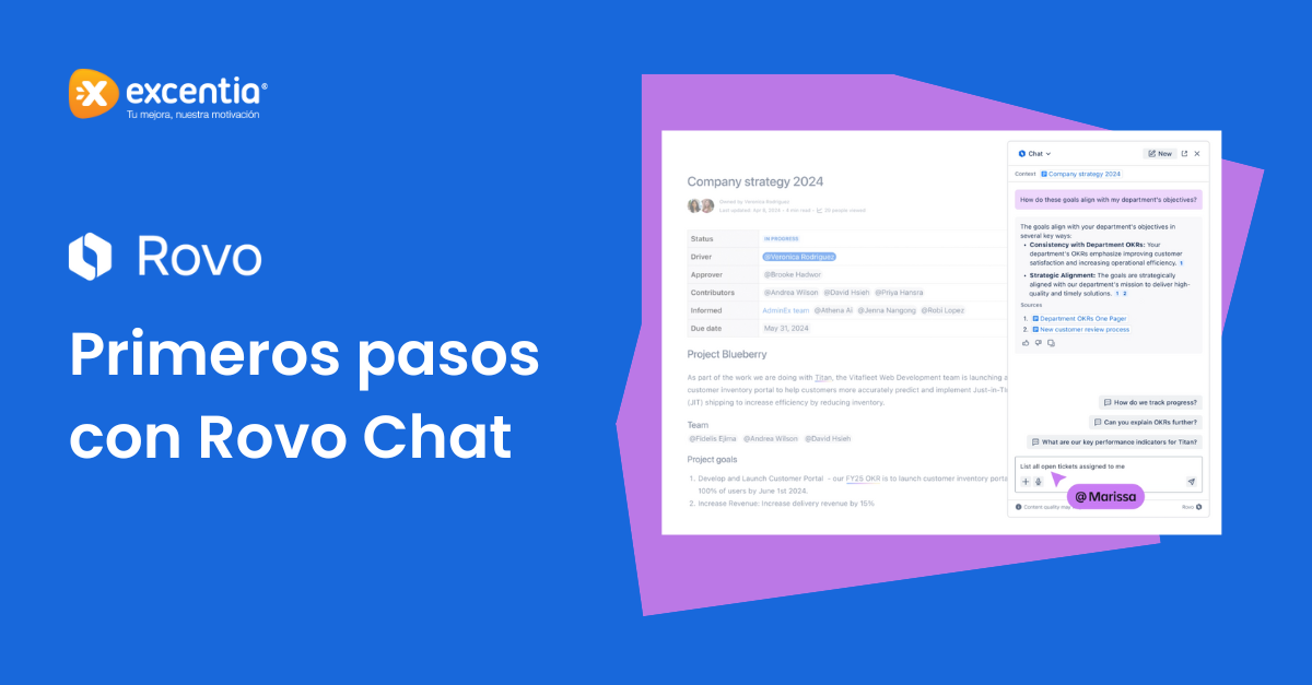 Primeros pasos con Rovo Chat