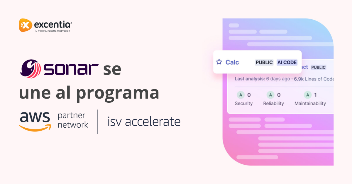 Sonar se une al programa AWS ISV Accelerate