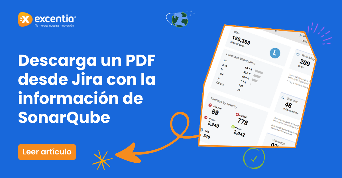 Descarga un PDF desde Jira con la información de SonarQube