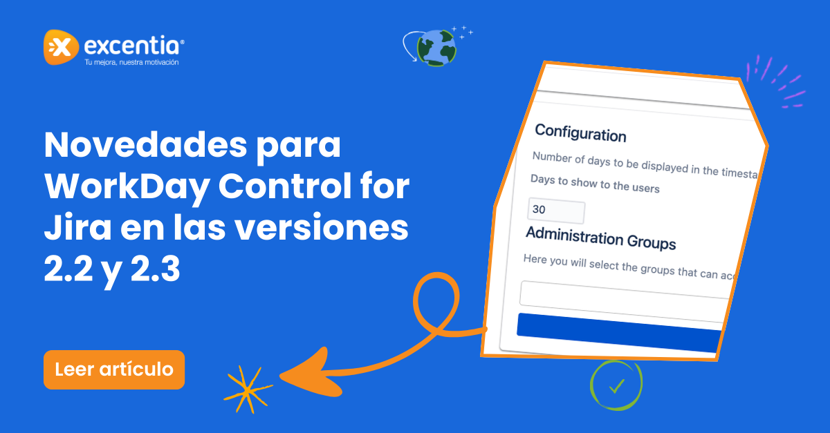 Novedades para WorkDay Control for Jira en las versiones 2.2 y 2.3