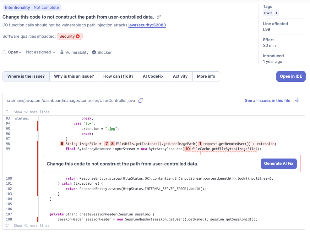 Ejemplo AI CodeFix