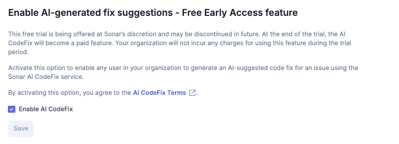 AI Generated Fix Suggestions