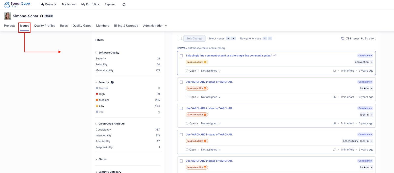 Nueva funcionalidad issues en SonarQube Cloud Enterprise